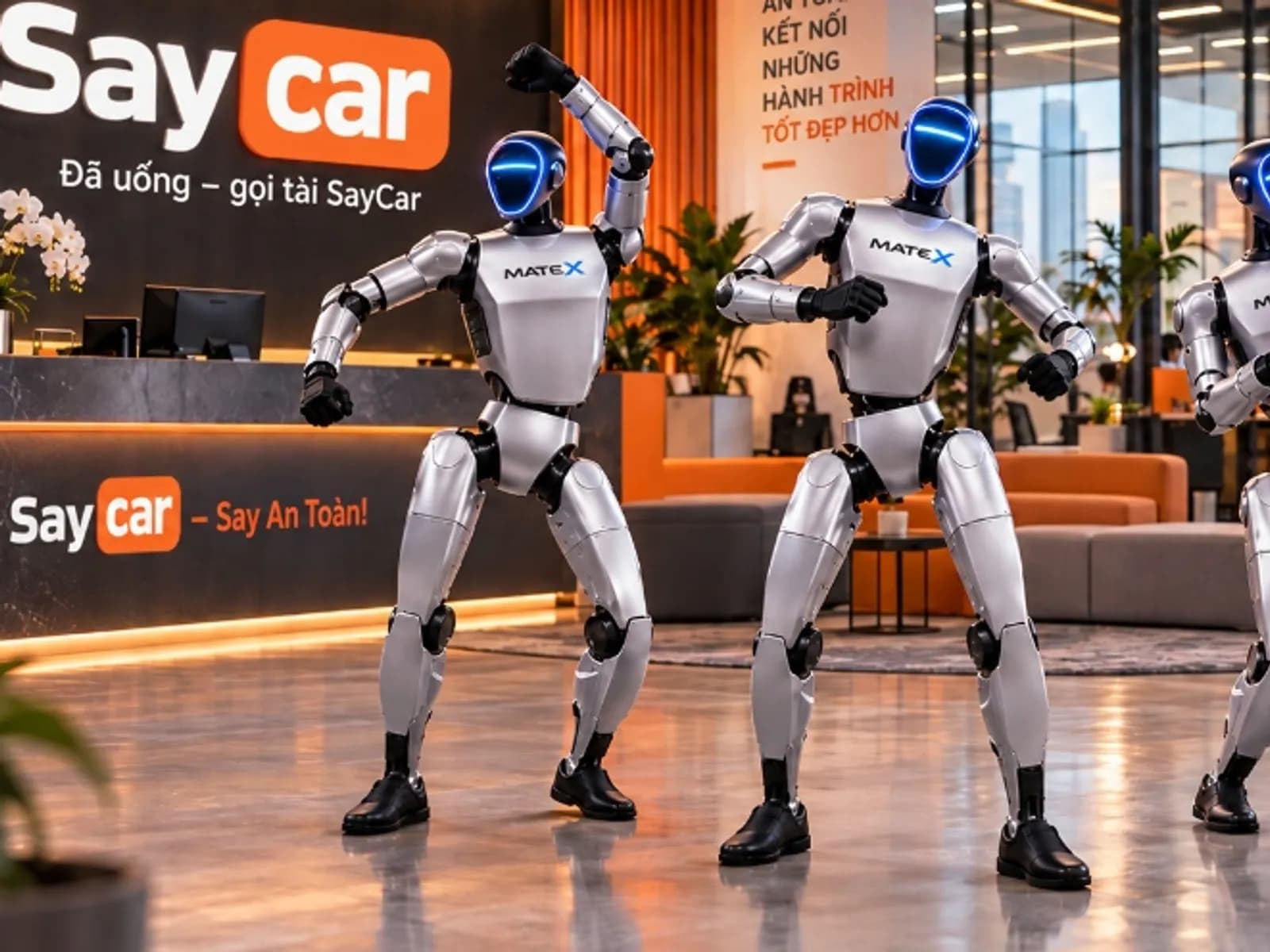 Robot MATE X tại showroom