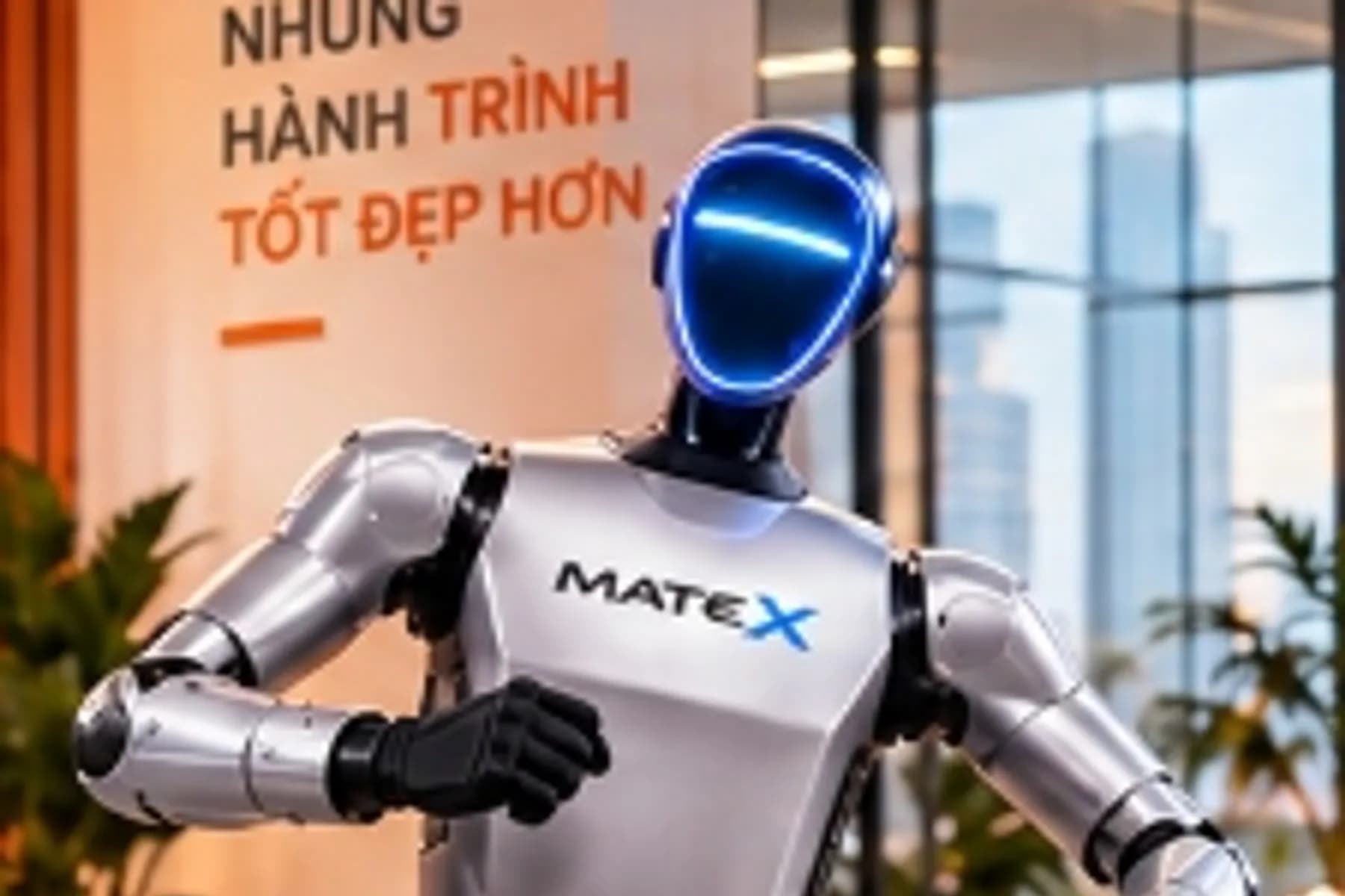 Robot MATE X tại sảnh khách sạn