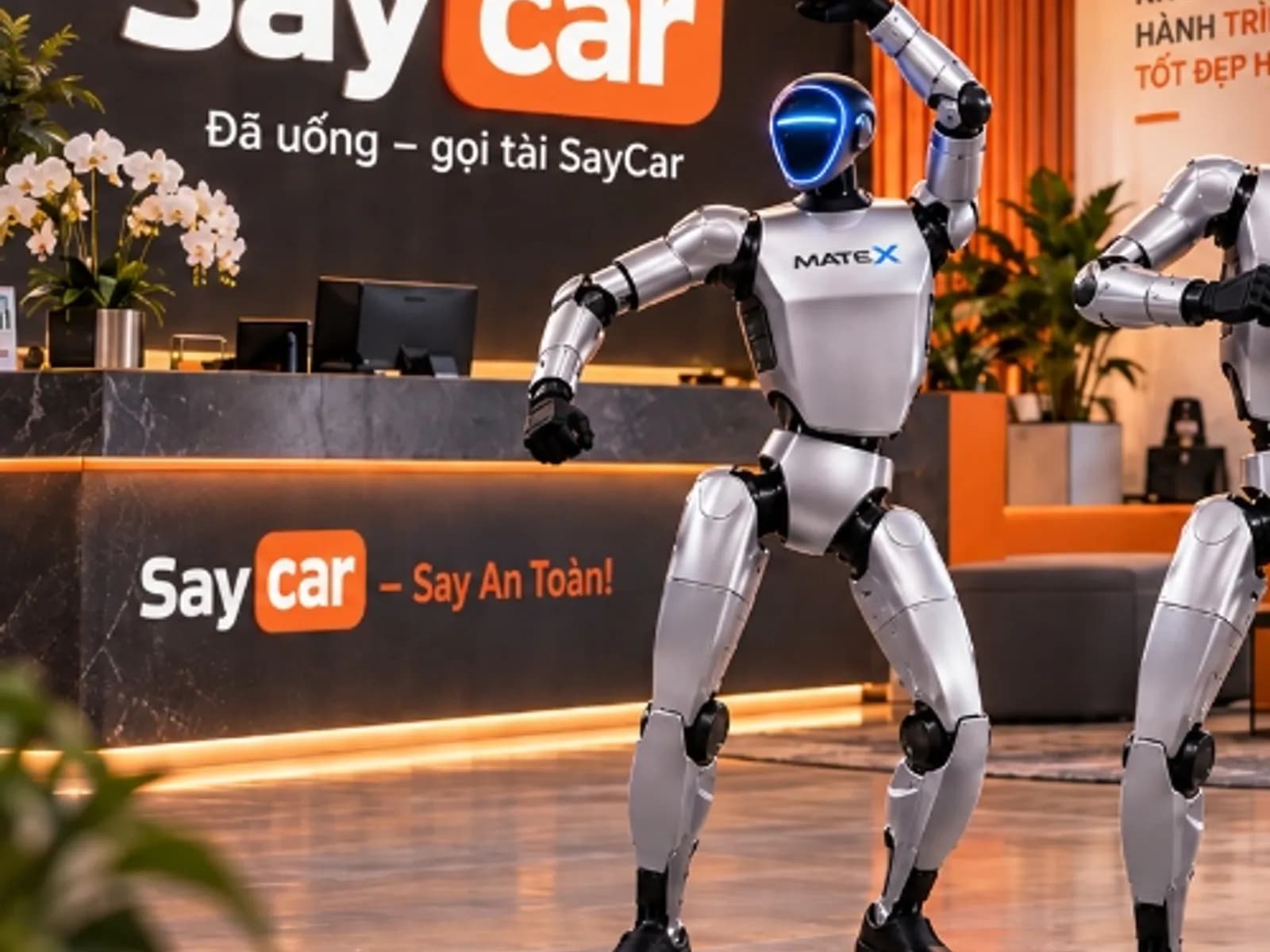 Robot khai trương Showroom ABC – hình ảnh 1