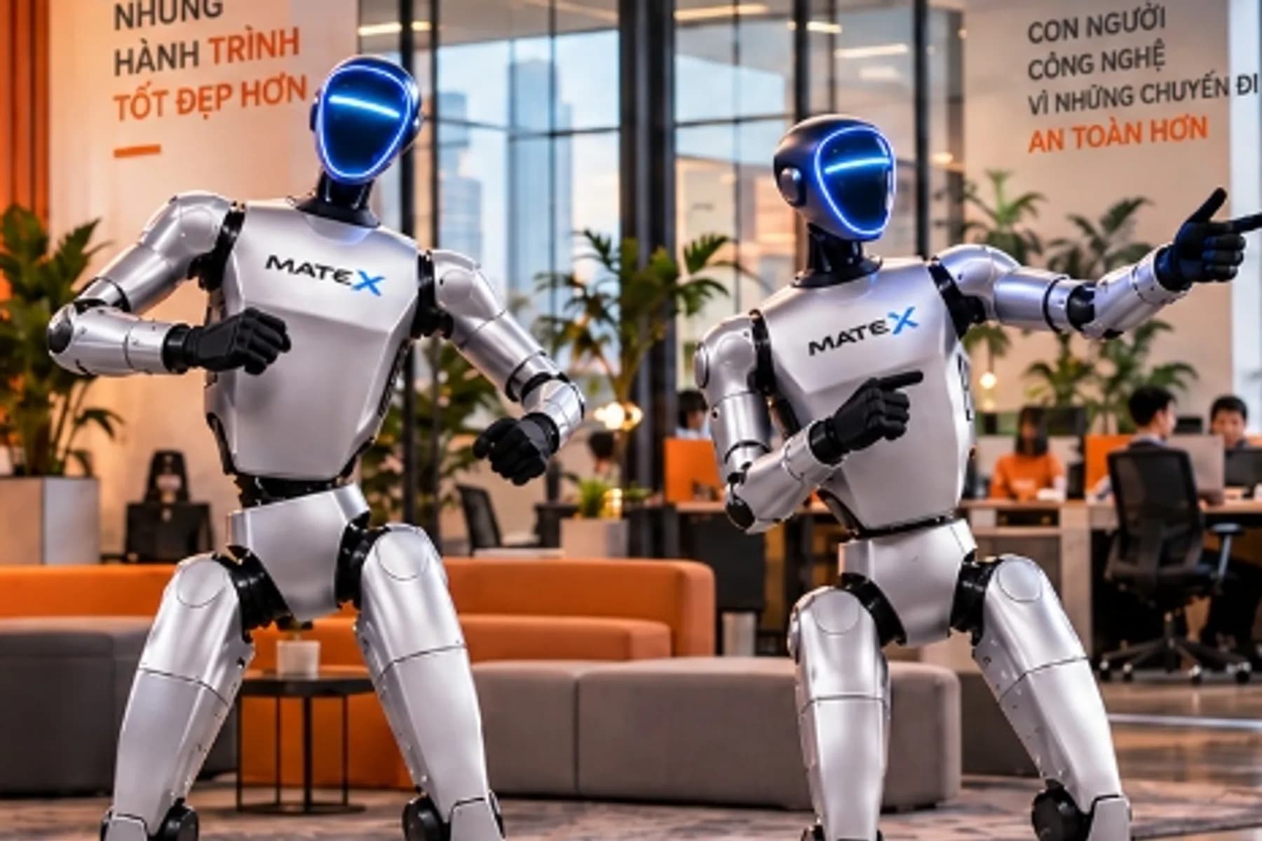 Robot tại hội nghị khách hàng XYZ – ảnh chính